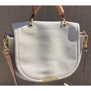 Marc by Marc Jacobs Classic Q Natasha crossbody bag light gray  leather